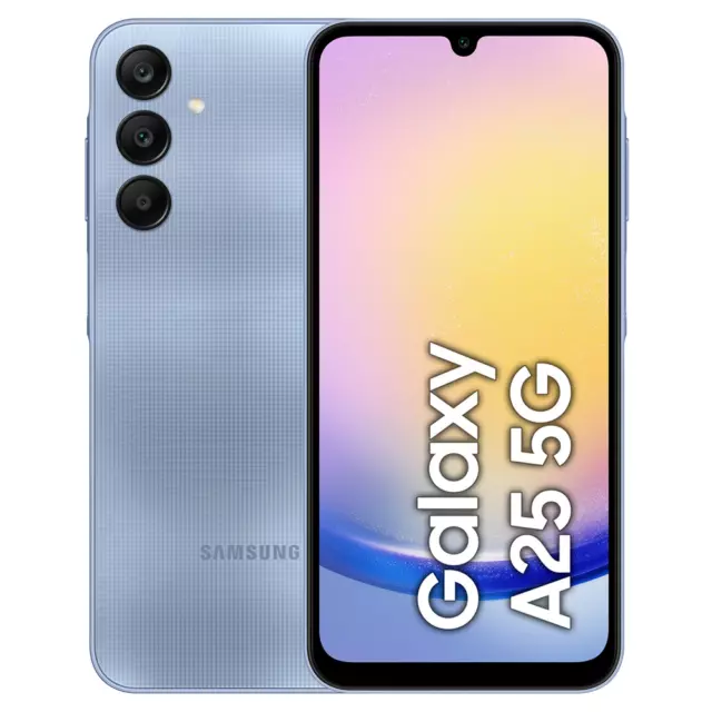 Samsung Galaxy A25 5G A256B DSN 128GB 6GB Blue Händler OVP versiegelt NEU ✅