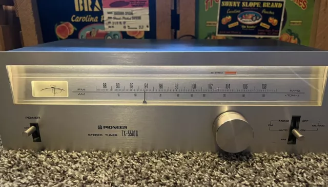 Vintage Pioneer TX-5500II AM/FM Stereo Tuner Tested Working, Japan