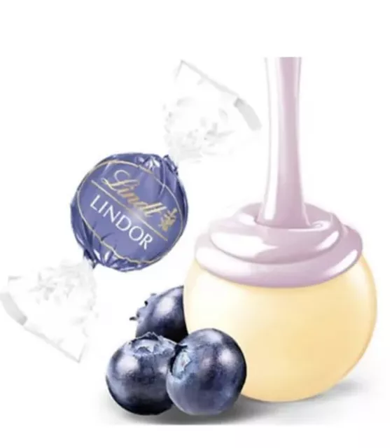 Lindt Lindor BLUEBERRIES & CREAM WHITE CHOCOLATE TRUFFLES 1/2 Kilo - RARE