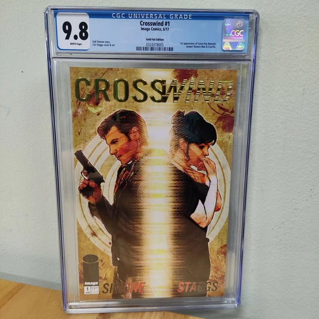 CGC Graded 9.8 Crosswinds #1 Image Comics Gold Foil Edition 2017