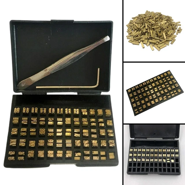 Word Grain Coding Machine 120 Pcs/set Copper Character High-quality Copper