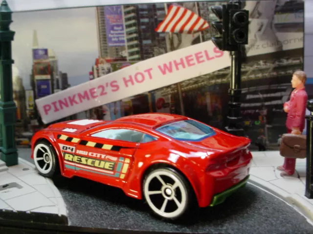 2019 HW CITY Design TORQUE TWISTER ☆red/white/blue;RESCUE☆LOOSE Hot Wheels☆