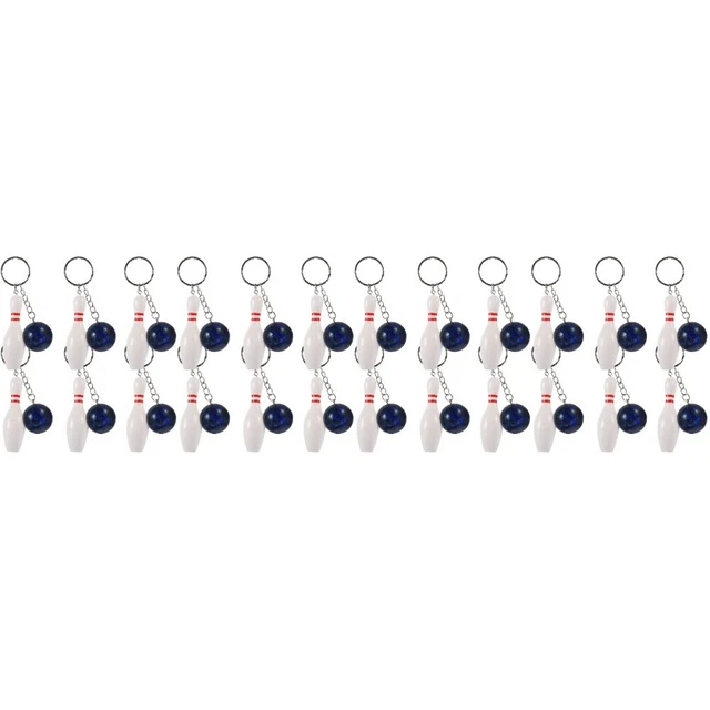 24 Pcs hanging pendant keychains Cadeaux De Quilles Porte-clés De Quilles Mini S