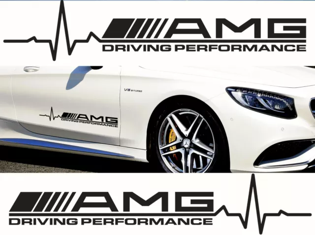 x2 AMG PERFORMANCE MERCEDES CAR STICKER DECAL LOGO DECOR RACING VINYL GRAPHICS