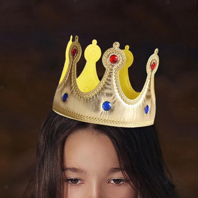 King Crown Réglable Hommes Femmes Costume Couronne pour Costume de Carnaval