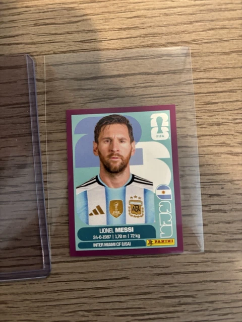 Panini Fifa World Cup 2026 Arg 17 Lionel Messi Argentina Player Sticker 
