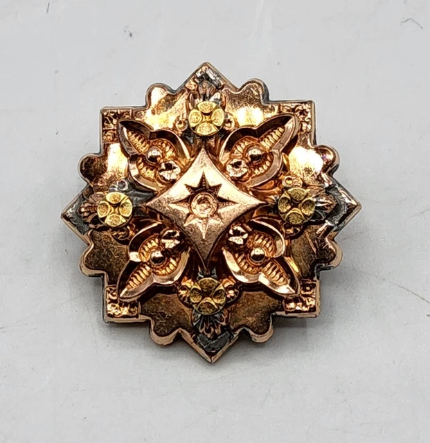 Broche Nœud Plaquée Or Galvanique 18 Carats - Bijou Vintage Et élégant