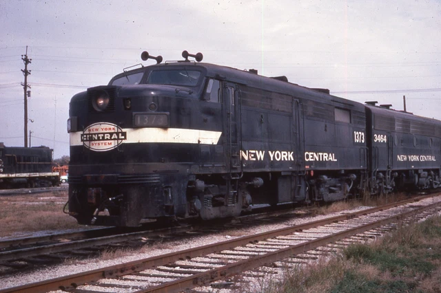Duplicate  Train Slide New York Central FA  #1373 09/1963 Detroit MI