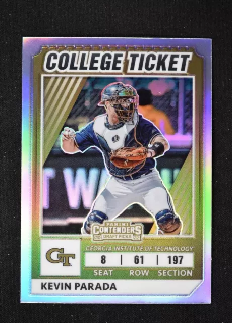 2022 Elite Extra Edition College Tickets Optic Holo #CTO-6 Kevin Parada