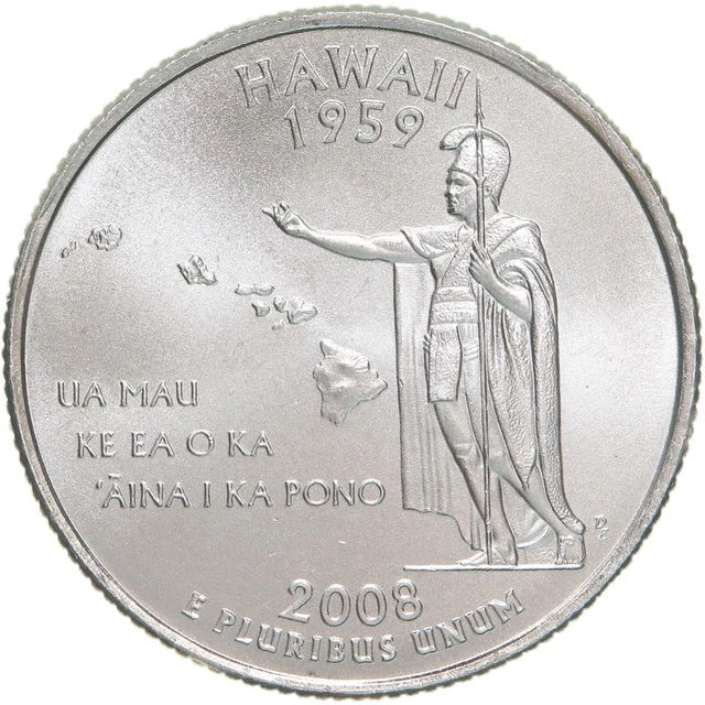 2008 P Hawaii State Quarter Satin Finish