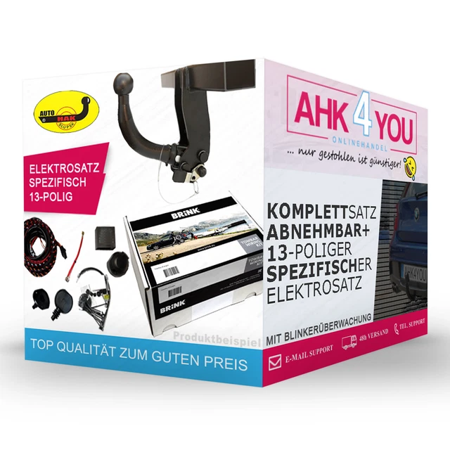 AUTOHAK AHK für Fiat Tipo SW Kombi ab 16 hori. abnehmbar + 13-pol BRINK ES SPEZ