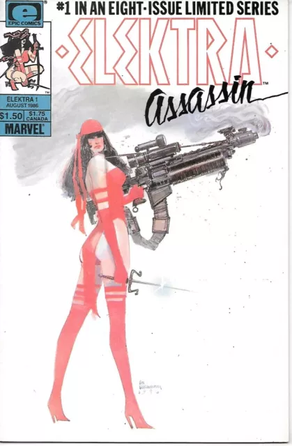 Elektra Assassin Comic Book #1 Marvel Comics 1986 FINE+