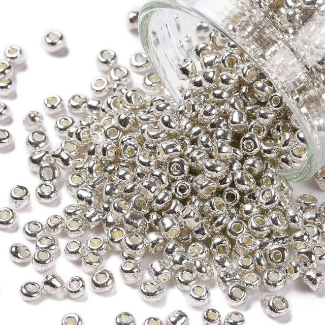 Lot De 1000 Perles De Rocaille Violet, Bleu, Vert – 2 Mm – Pour Créations Bijoux DIY