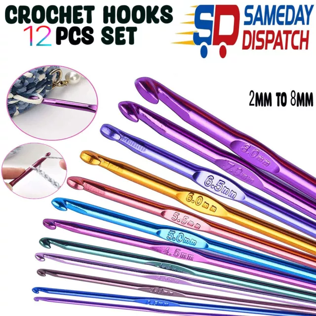 Clover Amour Crochet Hook Set - 9 Hooks Sizes: 2mm-6mm - Gift