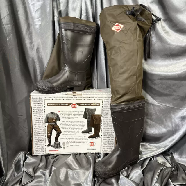Red ball hip boots store