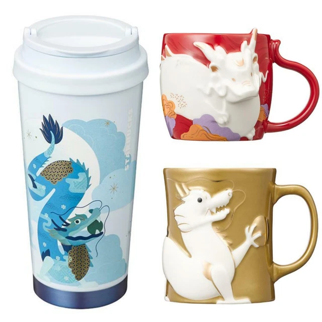 STARBUCK KOREA 2024 SS Elma Blue Dragon Tumbler 473ml / Red or Gold Mug