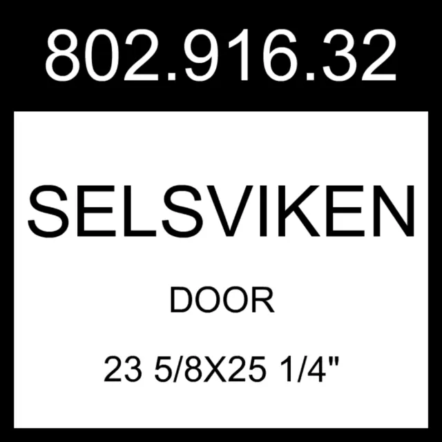 Puerta IKEA SELSVIKEN Alto Brillo Blanco 23 5/8x25 1/4" 802.916.32