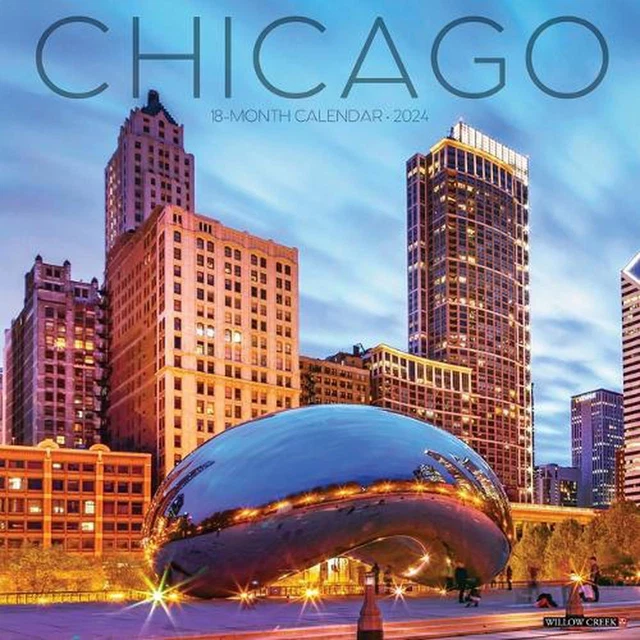 CHICAGO 2024 12 X 12 Wall Calendar by Willow Creek Press 22.50