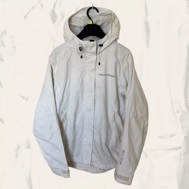Womens White Helly Hansen Helly Tech Hooded Jacket - Size Medium (M) T133