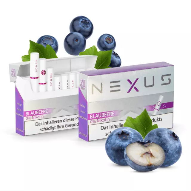 4x20 Blaubeere NEXUS FREE für HnB Erhitzer, 80 Sticks