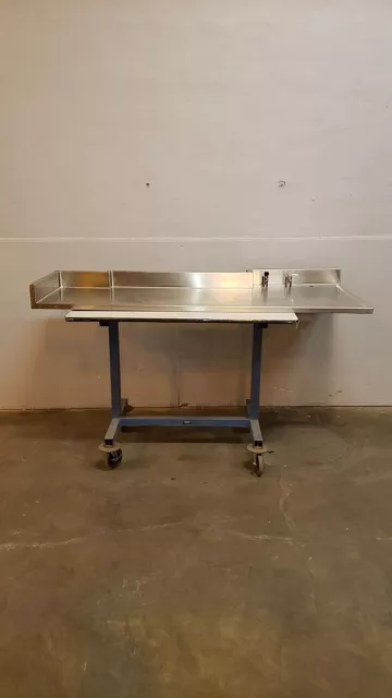 6' Stainless Steel Top w/ fixtures & backsplash