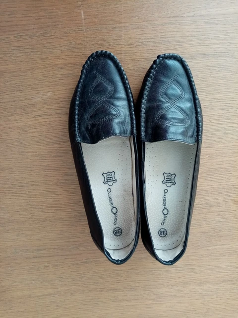 Escarpins Femme GÉMO Noirs à Paillettes - Taille 39 - Comme Neufs