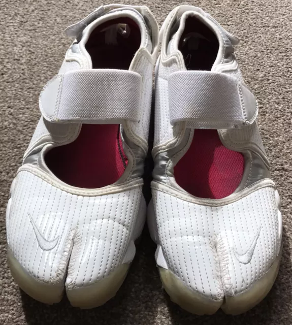 NIKE AIR RIFT Split Toe Trainers limited edition White - Uk 6.5 - VGC Rare  £40.00 - PicClick UK