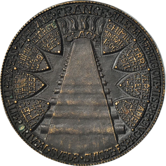 Médaille Troisième Centenaire Saint Gobain – 1665-1965 – Métal Français