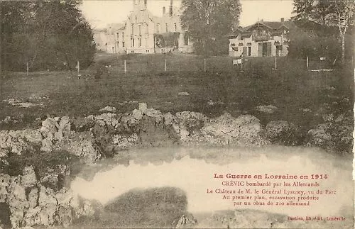 Cpa Crevic Bombardment By The Germans