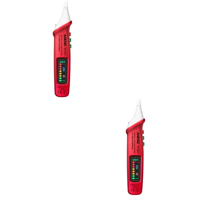 VD806 Tester Di Tensione AC/DC Senza Contatto: Rilevatore Per Prese E Cavi, Con Allarme Sonoro - 3