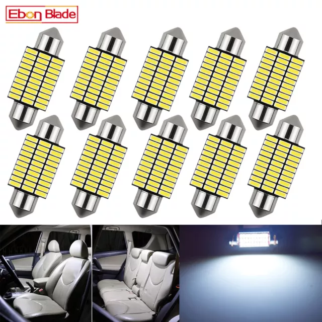 10 X 36mm Festoon Car Interior Light LED 4014 30-SMD DOME MAP LIGHT BULB GLOBE