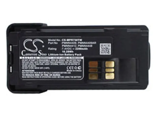 Replacement Battery For Motorola Pmnn4406 7.40V