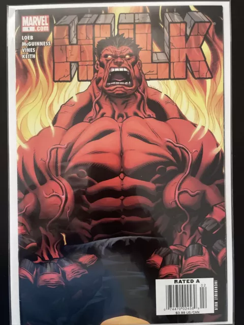 Hulk #1 (Marvel) Loeb McGuinness Newsstand First Appearance Red Hulk