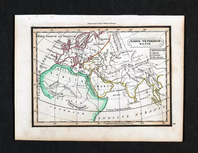 1832 Murphy Map Orbis Veteribus Notus - Ancient World Europe Africa Asia