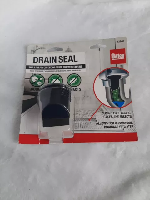 Oatey 43745 Seal for 2 In Shower and Floor Drain with Easy InstallationBlack