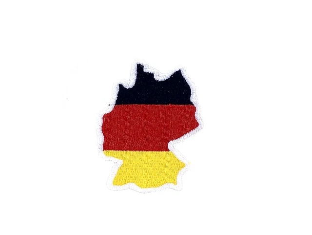 Patch aufnaher aufbugler bügelbild kart land flaggen deutschland deutsch