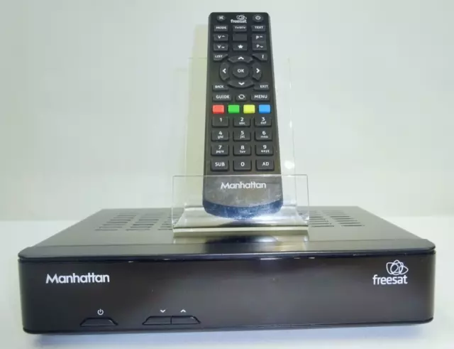 Manhattan Plaza HD-S2 Freesat Receiver & Remote - Hardly Used - Works Perfectly