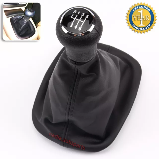 Nuovo Pomello Del Cambio 6 Marce Manuale Per Vw Passat B5 B5.5 Cuffia Pu Pelle