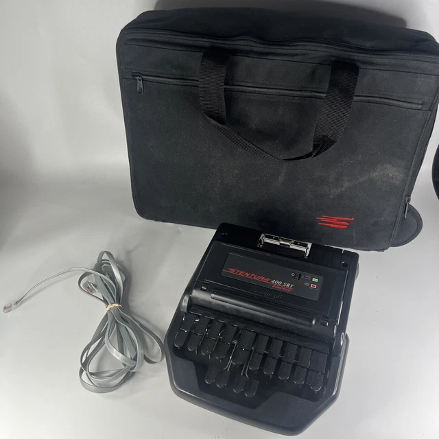 STENTURA 400 SRT Electric Court Reporter Stenograph With Case
