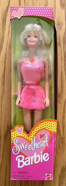 New Sweetheart Barbie Vintage 1997 Mattel Pink Dress Blonde Hair NIB