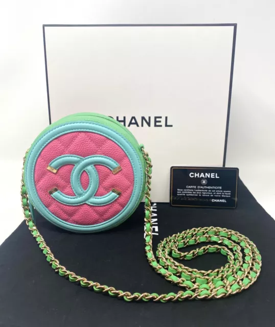 Chanel cc sales filigree transparent bag