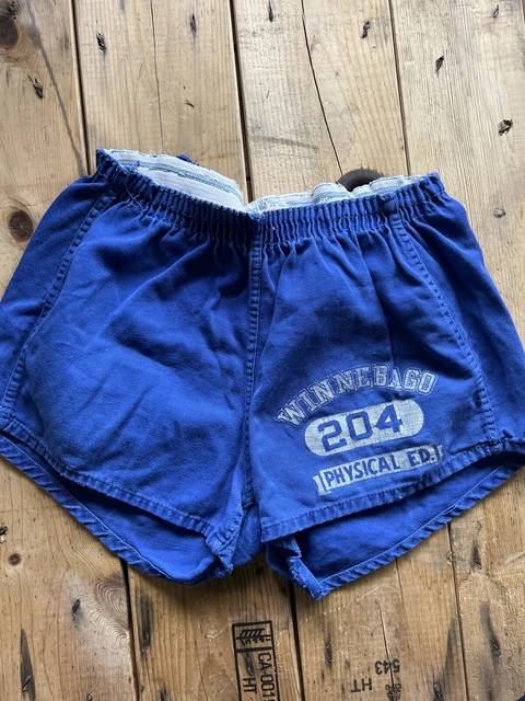 Vintage 1950s champion gym shorts runner winnebago wi phyed small