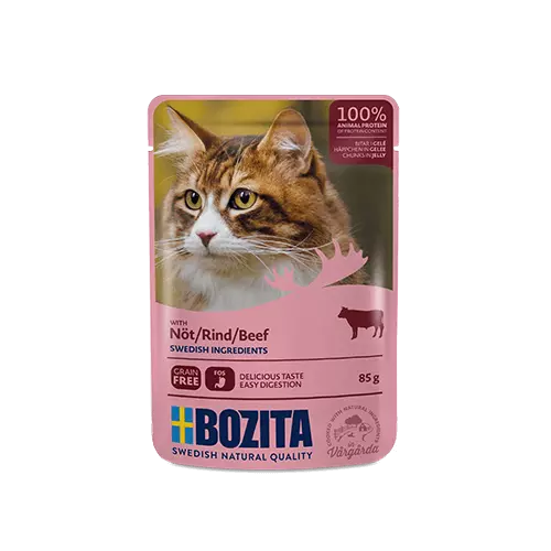 Bozita Beef Jelly 85g nourriture humide pour chat