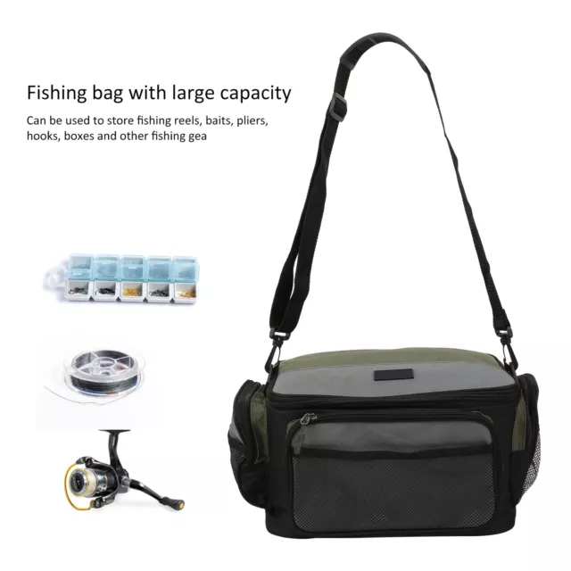 02 015 Fishing Lure Bag Detachable Adjustable Shoulder Strap Easy To Use