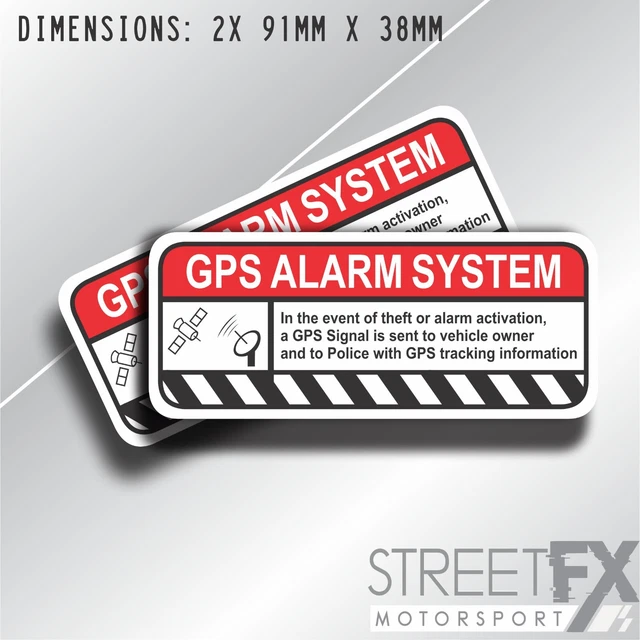 20 PACK PROTECTED by GPS Tracker Security Warning Sticker Decal 20 Pack ...