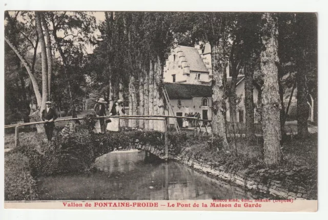 Vallon de FONTAINE FROIDE - Cote d' Or - CPA 21 - le pont de la maison du garde