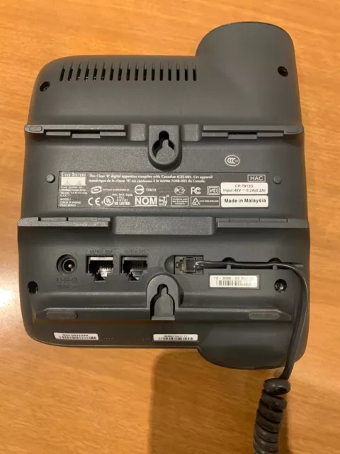 CISCO 7912 comprend adaptateur secteur SÉRIE CP-7912G TÉLÉPHONE D'AFFAIRES IP 3