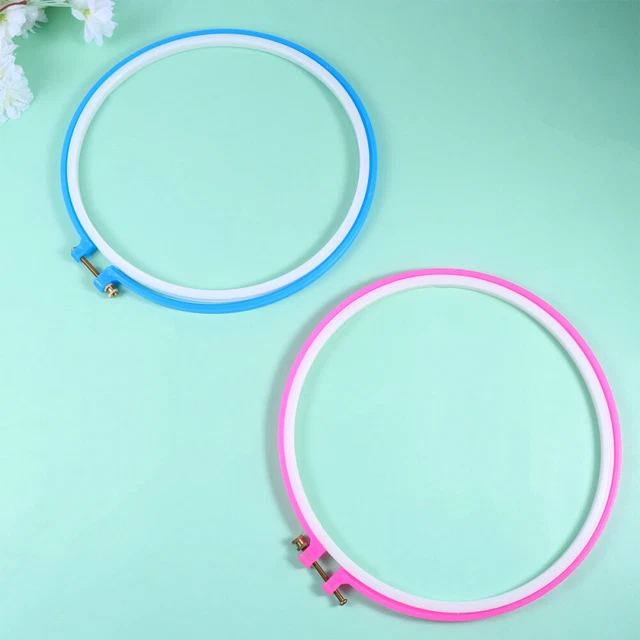 2 PIEZAS Juego de 2 PIEZAS Pinchado de control de bordado para coser artesanal 24 cm