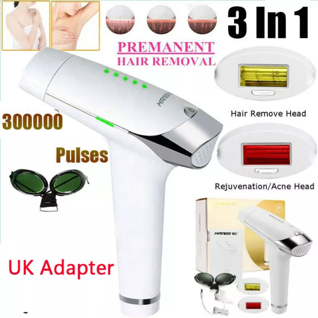 Laser IPL Permanent Hair Removal Machine Painless Face Body Shaving Epilator Kit