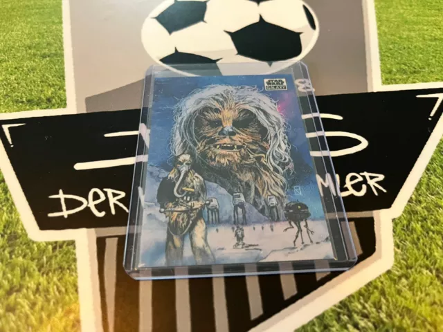 Topps Chrome Star Wars Galaxy 2021 scheda rifrattore Chewbacca #14